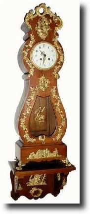 C.1880, French, in the style of Louis XVI, miniature tall case on bracket clock — Antique Clocks Price Guide