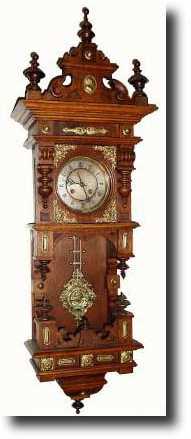 C.1890, German, Open Well Balcony Wall Clock — Antique Clocks Price Guide