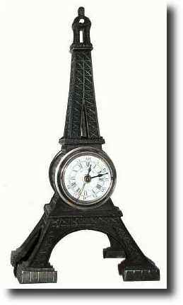 C.1890, French, Eiffel Tower novelty alarm clock — Antique Clocks Price Guide