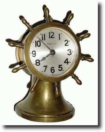 C.1929, Waterbury ENSIGN model advertising shelf clock — Antique Clocks Price Guide