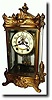 C.1911, New Haven Clock Co., "Thoreau" Crystal regulator shelf clock