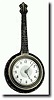 C.1930, Lux Clock Mfg, mini nickel plated wall clock