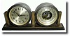 C.1930, Chelsea, 8-day Clock and Barometer Desk Clock