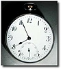 C.1900, Swiss, Round Glass Paperweight clock