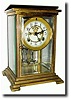 C.1906, Waterbury Clock Co., "Navarre" crystal regulator shelf clock