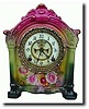 C.1910, Ansonia, La Savoie, Royal Bonn Porcelain china clock