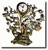 C.1870, French, Miniature Floral display shelf clock