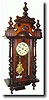 C.1900, German, Walnut Wall Regulator, wall clock