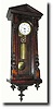 C.1850, Austrian 1-weight mini Vienna, wall clock