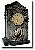 1883, Yale Clock Co., mini iron front shelf clock