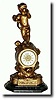 C.1905, New Haven Clock Co., metal novelty clock