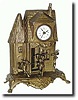 C.1900, German for the French market, figural alarm shelf clock