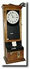 C.1950, Lathem Time Recorder Co., 110v. full shelf clock