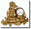 C.1890, French figural clock, Grape Picker, shelf clock