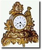 C.1900, French, Gilt White Metal figural clock
