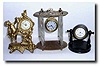 New Haven Clock Co. Mixed lot of 3 Novelty clocks