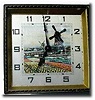C.1925, German, Desk Novelty with litho scene shelf clock