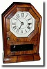 C.1865, Seth Thomas (Plymouth Label), Mini Cottage, Octagon Top shelf clock