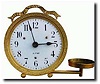 C.1890, French, Night Clock in original fitted case