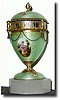 C.1870, Austrian, Mini Annular Dial clock, light green enamel
