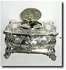 C.1925, Swiss, .800 Silver Singing Bird box