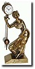 C.1900, Swiss, Mobile Watch Co. "Oscillator" swinging mystery shelf clock