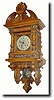 C.1900, German, Lenzkirch free swinger wall clock