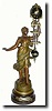 C.1890, French miniature Swinging mystery shelf clock