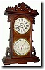 C.1885, E.N. Welch "Arditi" Double dial calendar shelf clock