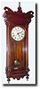 C.1896, Waterbury "KENDALL", walnut wall regulator clock