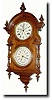 C.1880, Welch, Spring and Co., "Wagner, B.W. Hanging" wall calendar clock