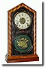 C.1880, E. Ingraham and Co., Doric Mosaic mantel clock