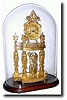 C.1820, French tiered mantel clock, in the style of Louis XVI
