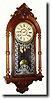 C.1895, Ansonia Clock Co., "Commerce", walnut wall clock