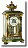 C.1895, French, L. Marti and Cie, fancy crystal regulator shelf clock