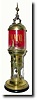 C.1890, French, Novelty Brass night clock