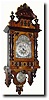 C.1910, German, Gustav Becker Silesia line, open well walnut wall clock