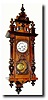 C.1905, German, Lucca, fancy Alt Deutsch walnut wall regulator