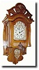 C.1902, German, Gustav Becker, Art Nouveau free swinger wall clock