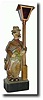 C.1935, German, Whistling Drunk at Lampost shelf clock