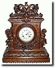 C.1880, Black Forest Carved mantel clock
