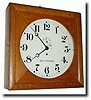C.1927, Chelsea oak cased lever wall clock