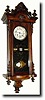 C.1880, German Perpetual Wall calendar clock