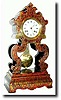 C.1850, French, Fancy Portico Clock in the Boulle style