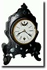 C.1851, Terry, Downs and Burwell, Bristol, Conn, small iron front clock