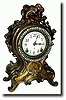 C.1910, Ansonia Clock Co., 8-day Cast metal mantel clock