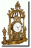 C.1790, Austrian, Gesso over Wood Mantel clock