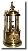 C.1895, French, Conical (rotary) Pendulum Annular dial alarm clock