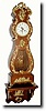 C.1880, French, in the style of Louis XVI, miniature tall case on bracket clock