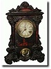 C.1870, Unknown 30-hour iron front shelf clock.